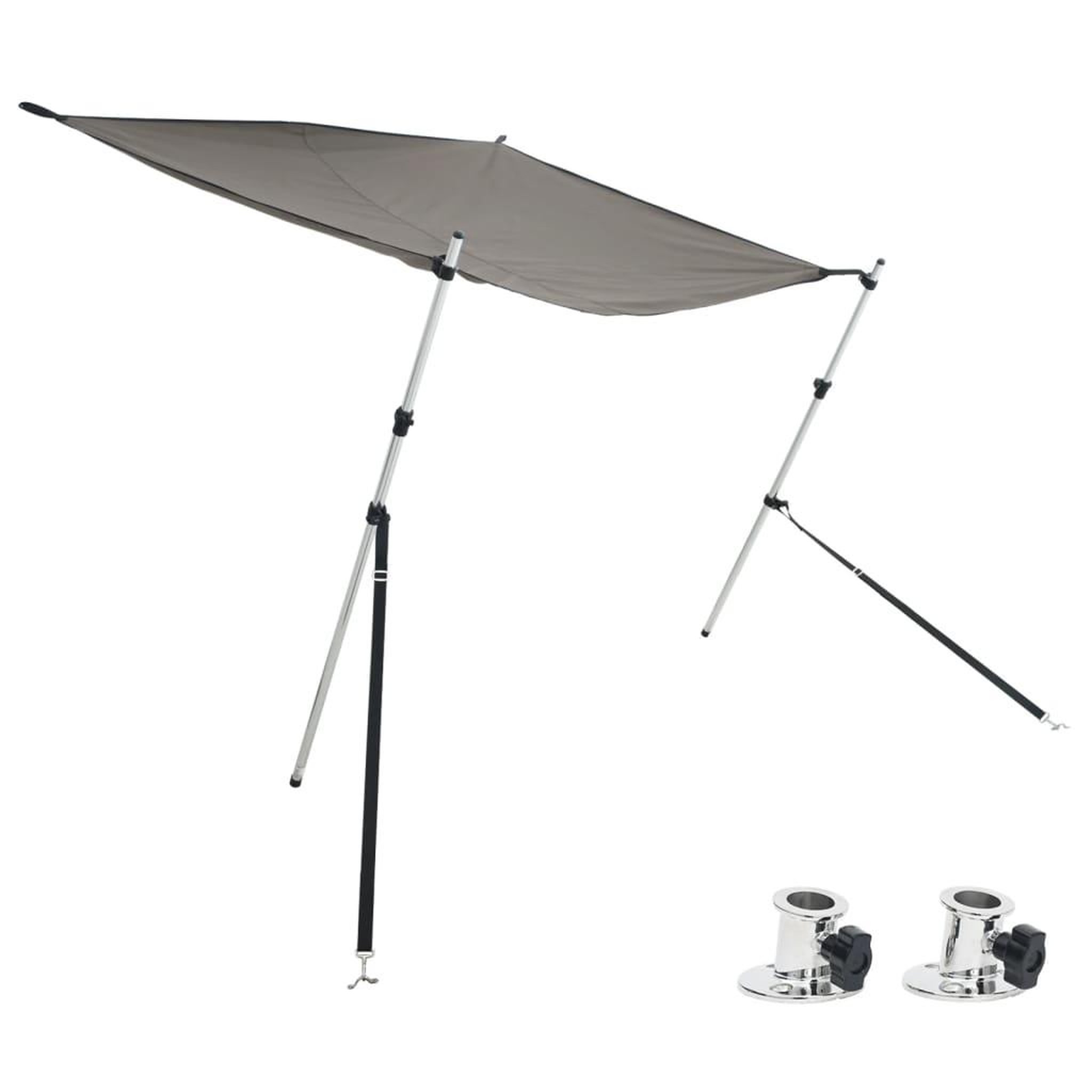 Voir la diapositive 2 : VIDAXL Kit d'extension d'ombrage T-Top gris anthracite