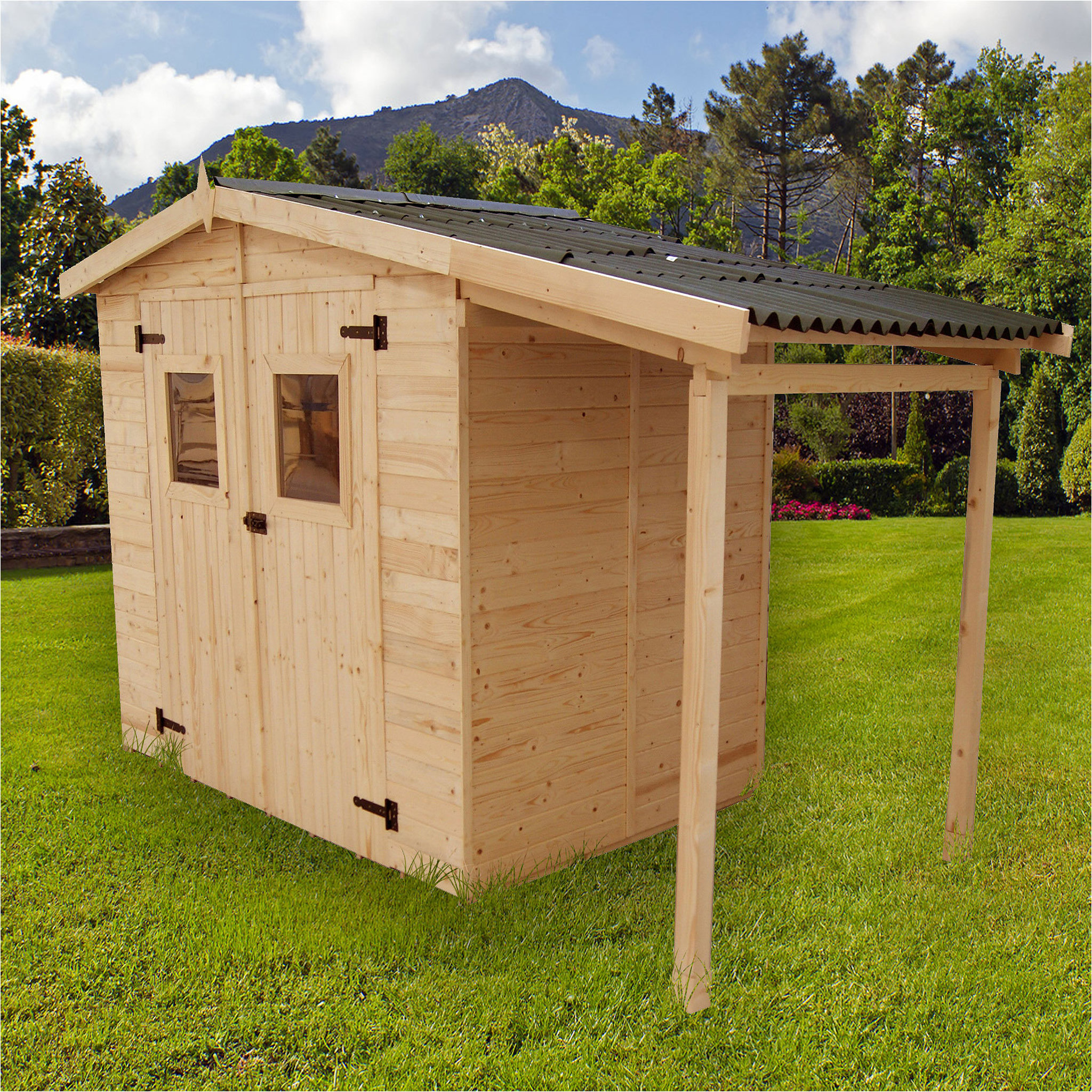 Abri de jardin bois - 3,7m² - KALVIA