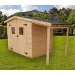 Abri de jardin bois - 3,7m² - KALVIA