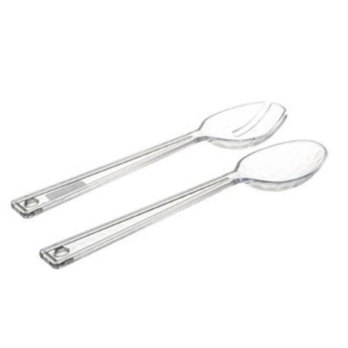 FIVE Couverts à Salade  Green  29cm Transparent