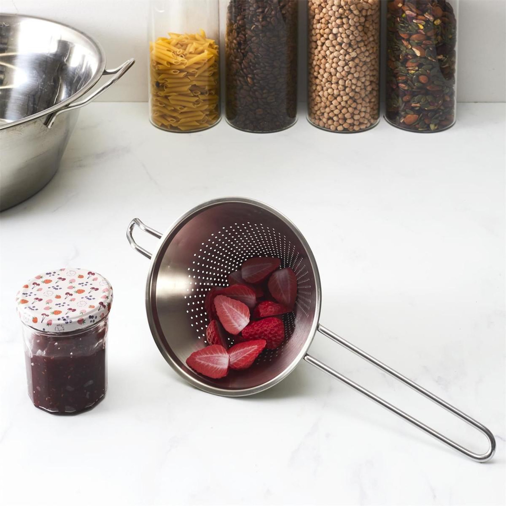 Voir la diapositive 4 : COOK CONCEPT Chinois en inox  filtre  38cm argent