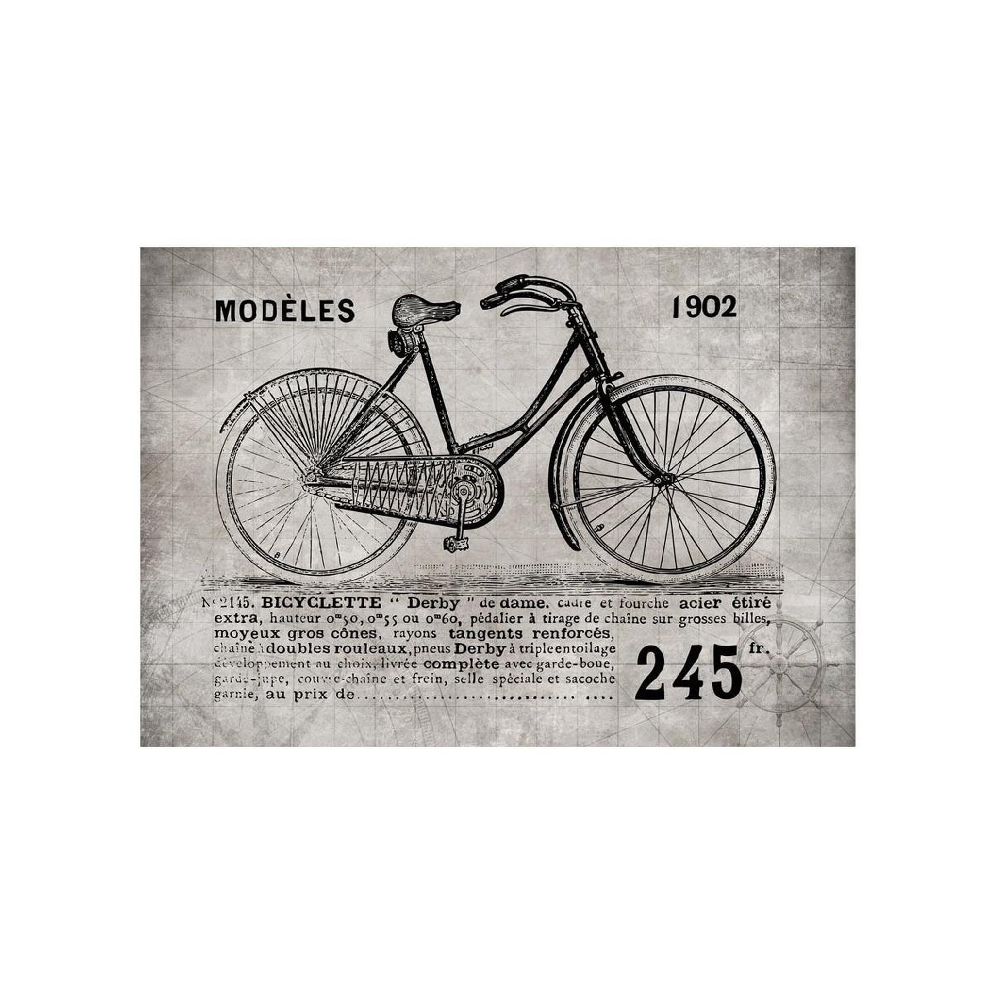 Voir la diapositive 2 : Paris Prix Papier peint  bicycle vintage
