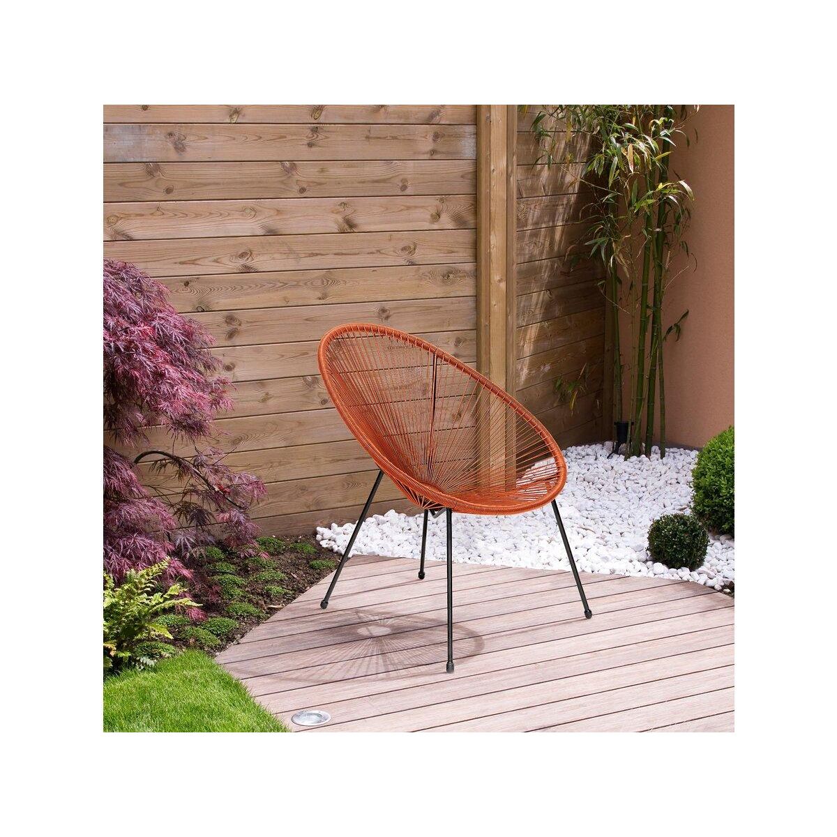 Habitat et Jardin Lot de 2 fauteuils de jardin  Ania  - Rouge