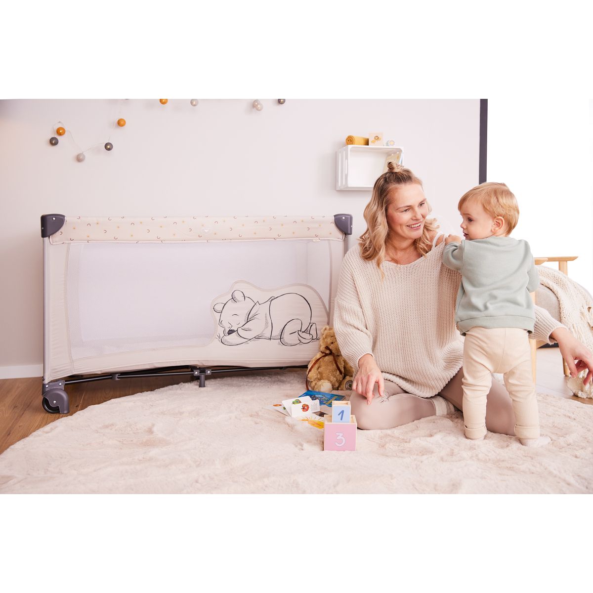 HAUCK Lit parapluie Dream N Play Winnie l'ourson Beige