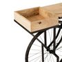 Voir la diapositive 4 : Paris Prix Console en Métal & Bois  Vélo  190cm Noir