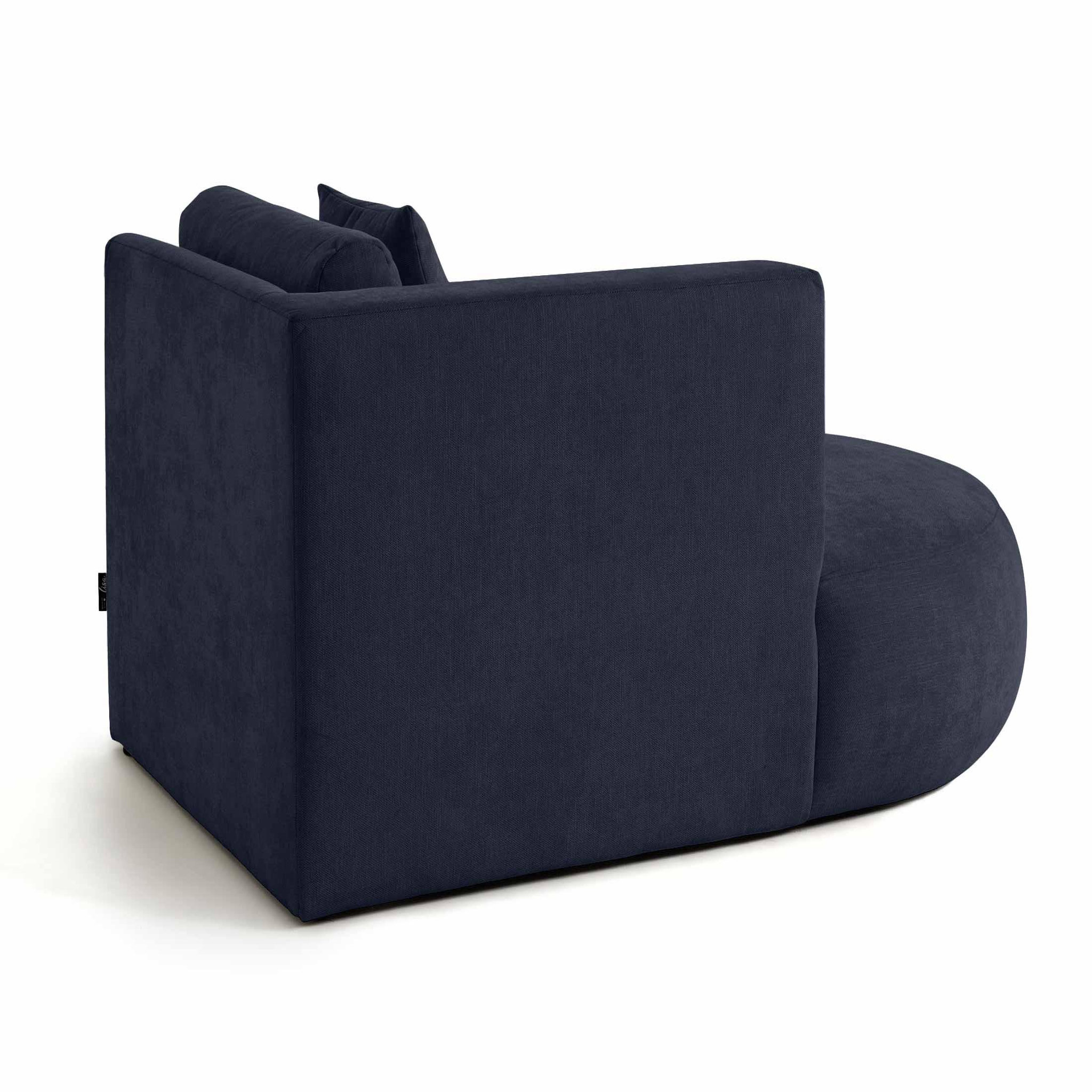 Voir la diapositive 4 : BEST MOBILIER Santorini - module d'assise méridienne gauche - en tissu texturé