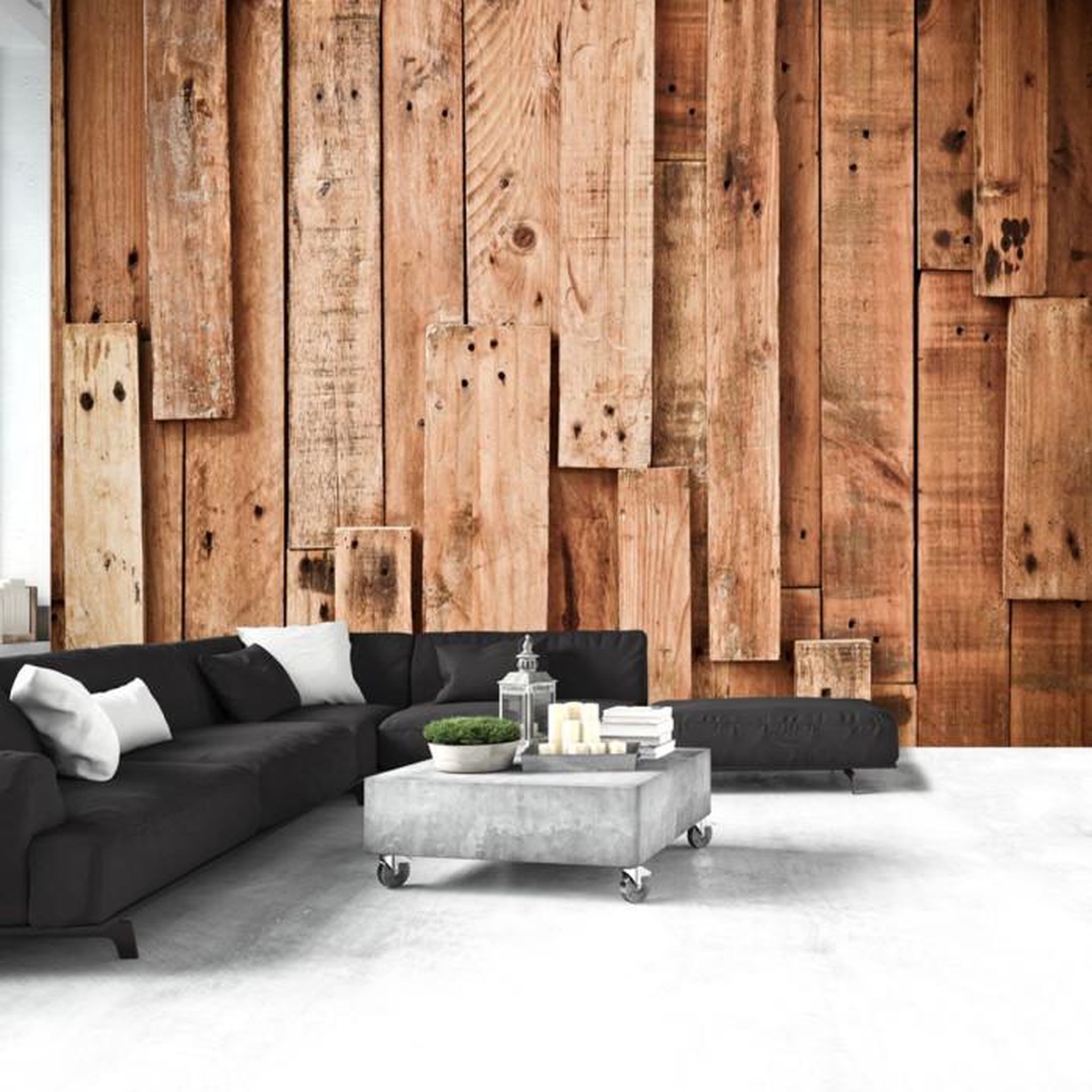 Paris Prix Papier Peint  Wooden Fantasy. Coloris disponibles : Multicolore