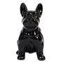 Paris Prix Statuette Déco en Céramique  Bulldog  20cm Noir