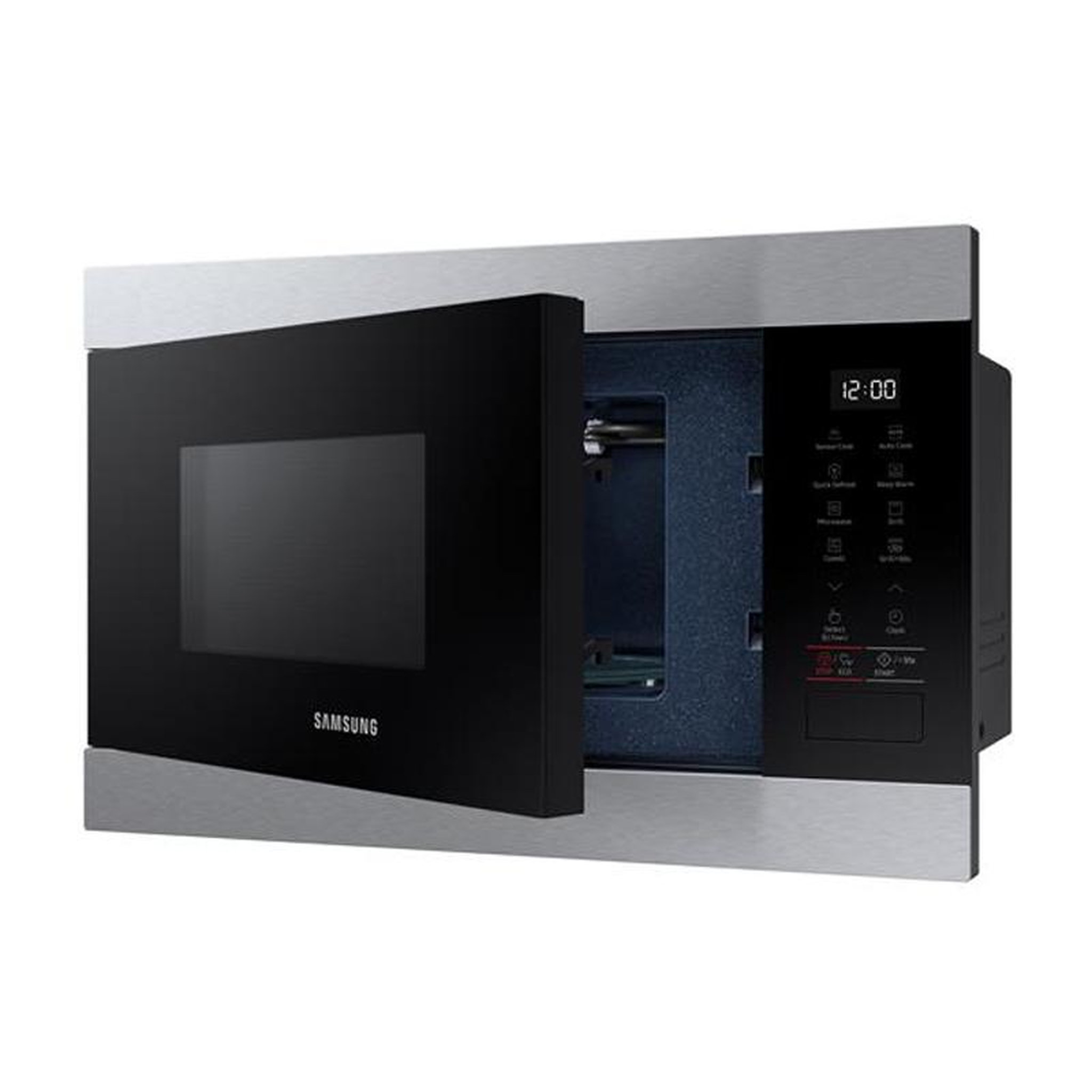 Voir la diapositive 2 : Samsung Micro-ondes + gril encastrable 22l 850w inox - mg22m8274at