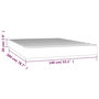 Voir la diapositive 6 : VIDAXL Matelas de lit a ressorts ensaches Gris clair 140x200x20 cm