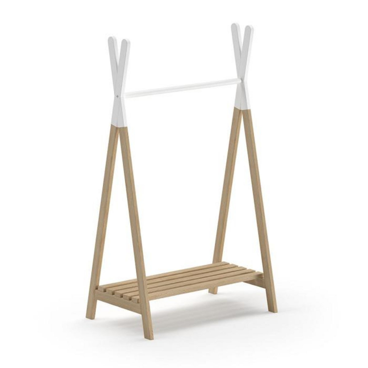 Paris Prix Portant à Vêtements Enfant  Kiddy  130cm Naturel