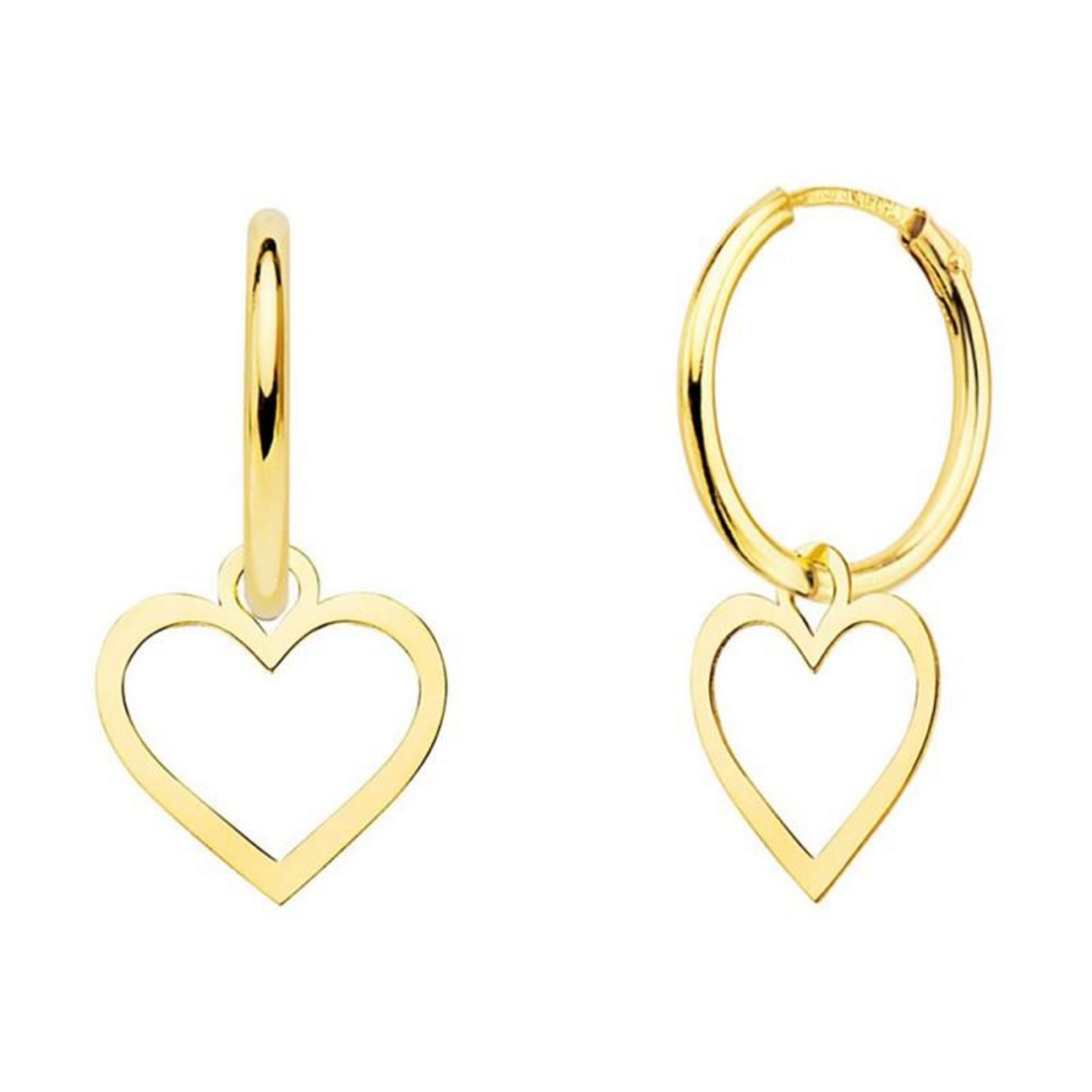 Boucles D'Oreilles Créoles En Or 18 Carats - Occasion, Style Intemporel