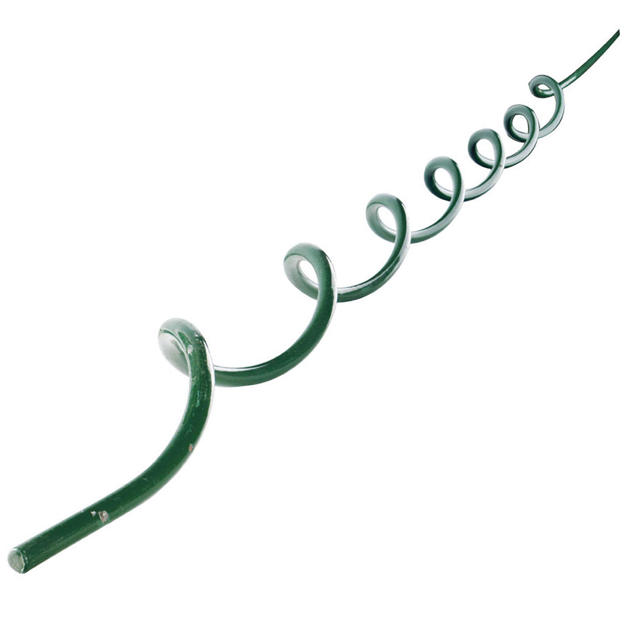 WERKAPRO Lot 5 tuteurs spirales en acier vert  1,8m  WERKA PRO