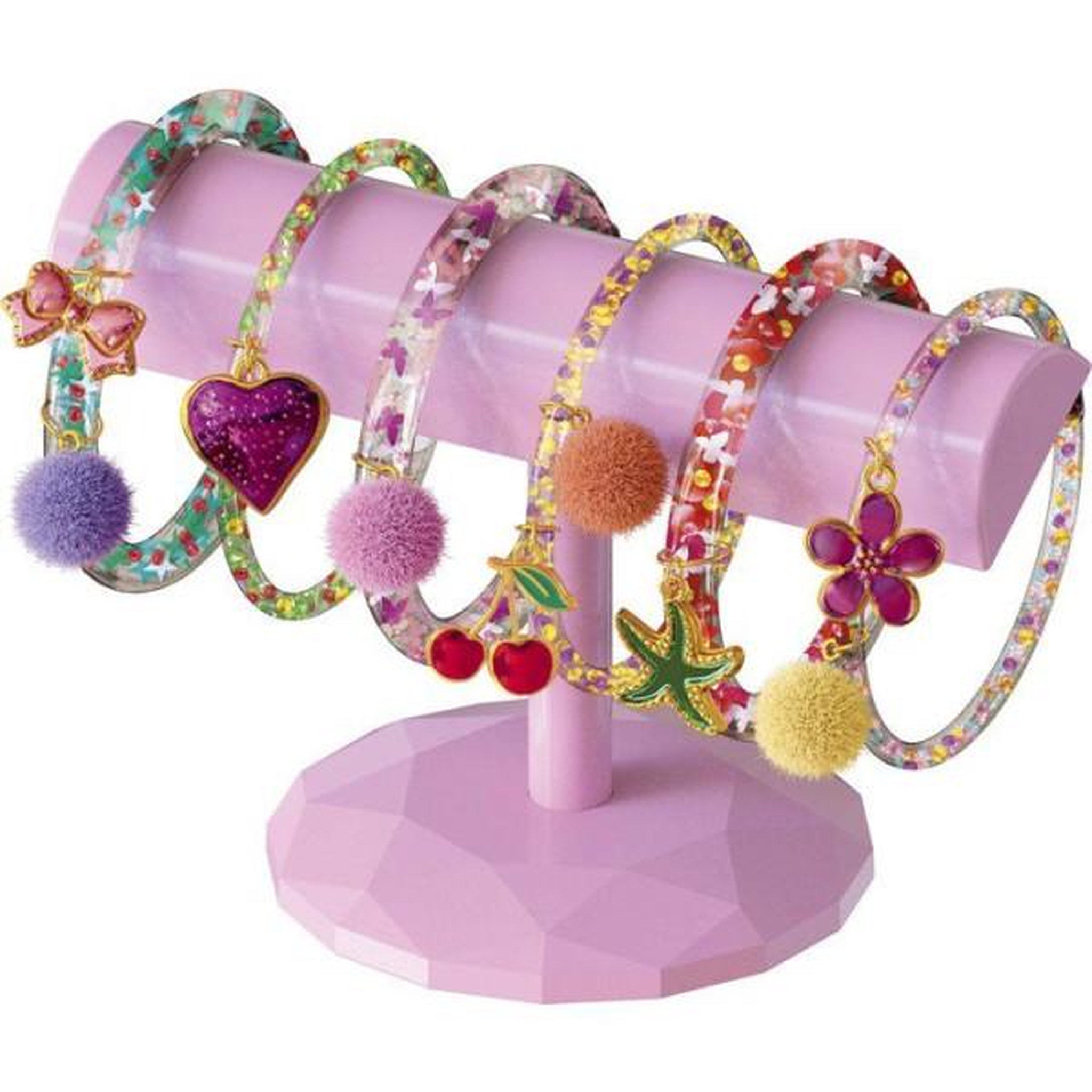 Voir la diapositive 4 : LANSAY Loisir créatif - LANSAY - SHINY POP - Création bracelets - L'ATELIER DES BRACELETS - Présentoir bijoux - Dès 6 ans
