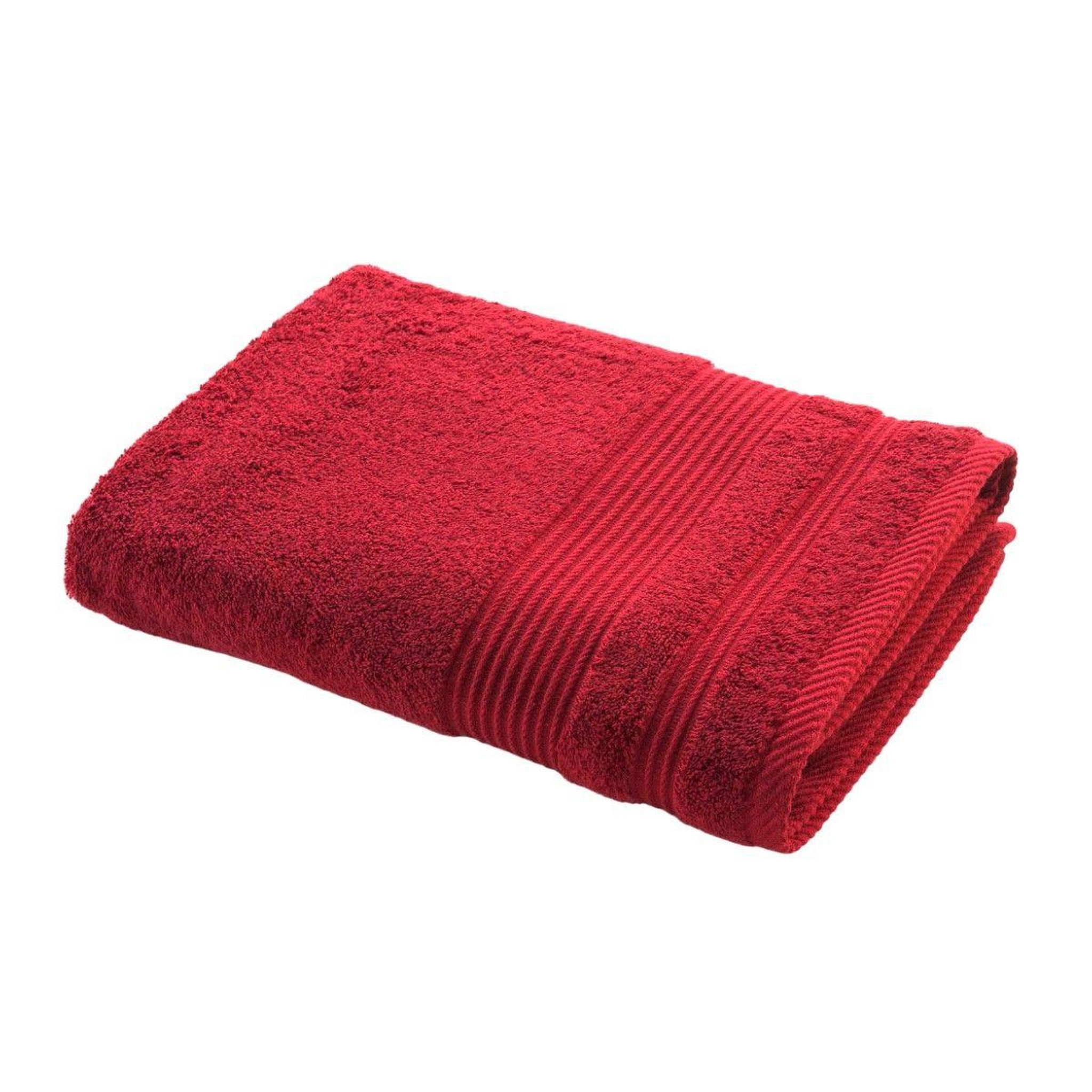Douceur d'Intérieur Drap de douche  tendresse  70x130cm rubis