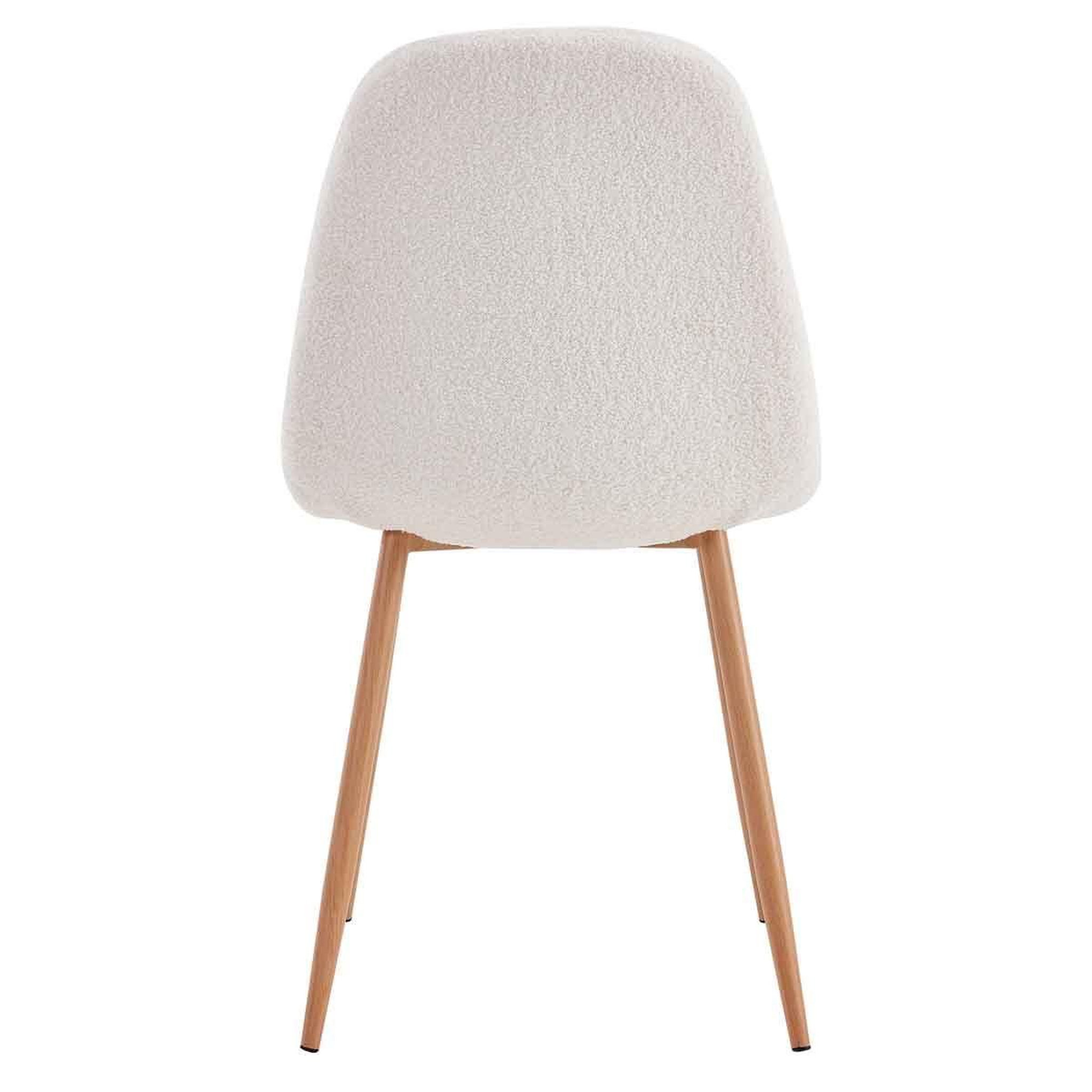 Voir la diapositive 5 : The Home Deco Factory Lot de 4 chaises scandinaves  freya  86cm blanc