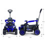 Voir la diapositive 2 : MILLY MALLY Quad électrique Star ATV Bleu