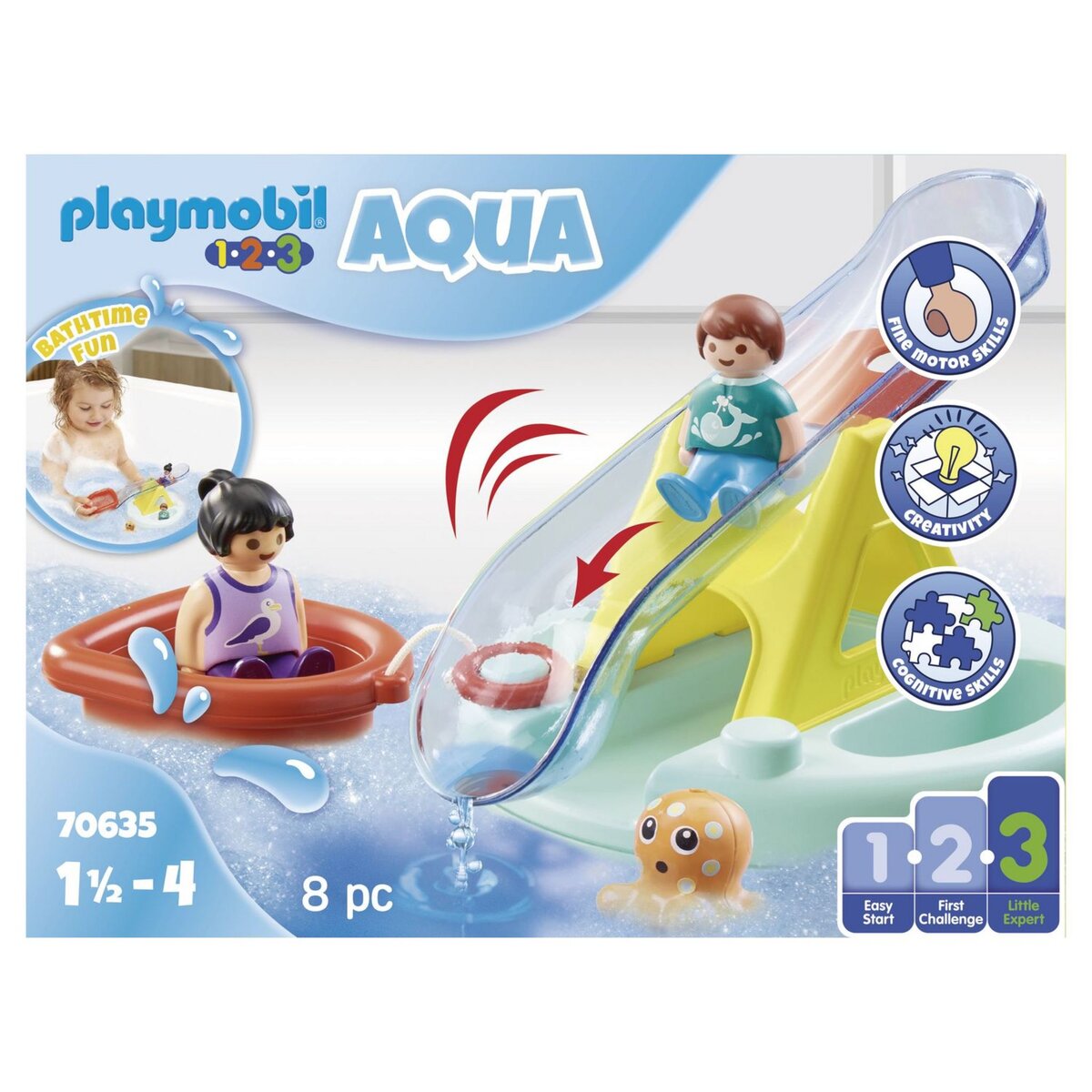 PLAYMOBIL 70635 - Ilôt avec toboggan aquatique