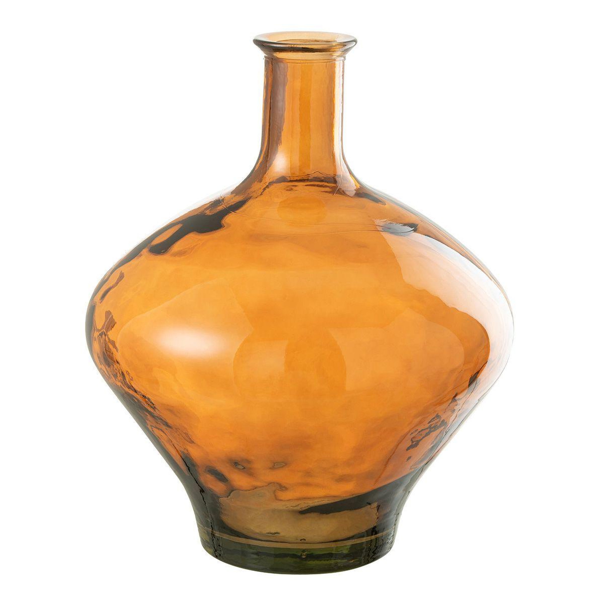 Voir la diapositive 1 : J-LINE Vase design en verre  cherry  46cm marron