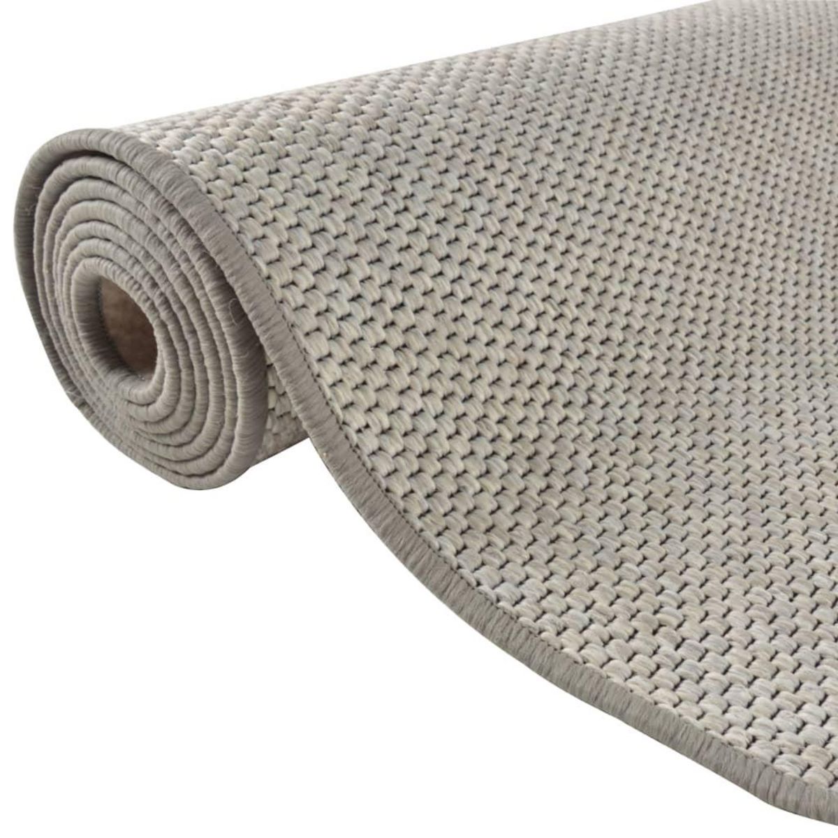 VIDAXL Tapis de couloir aspect sisal taupe 80x400 cm