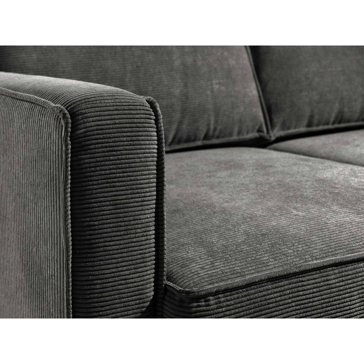 LISA DESIGN Jake - canapé 3 places - convertible - en velours côtelé