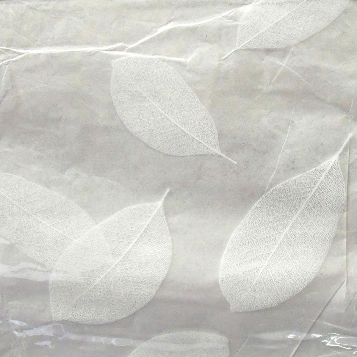 Paris Prix Nappe Ronde Cristal  Feuille  140cm Transparent