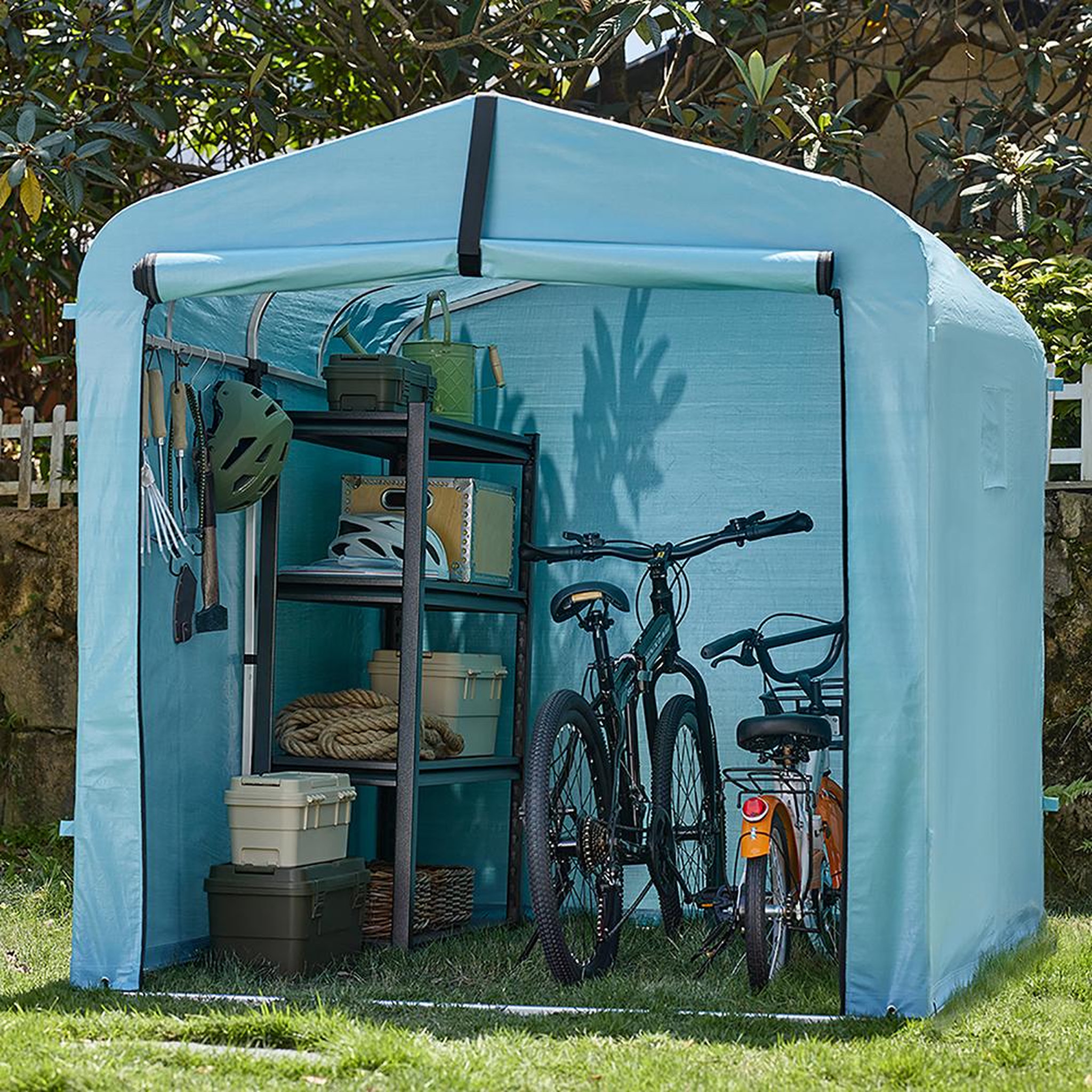 Voir la diapositive 5 : SOBUY SoBuy - Abri À Vélos 1 porte - Fonctionnel - KLS11-V