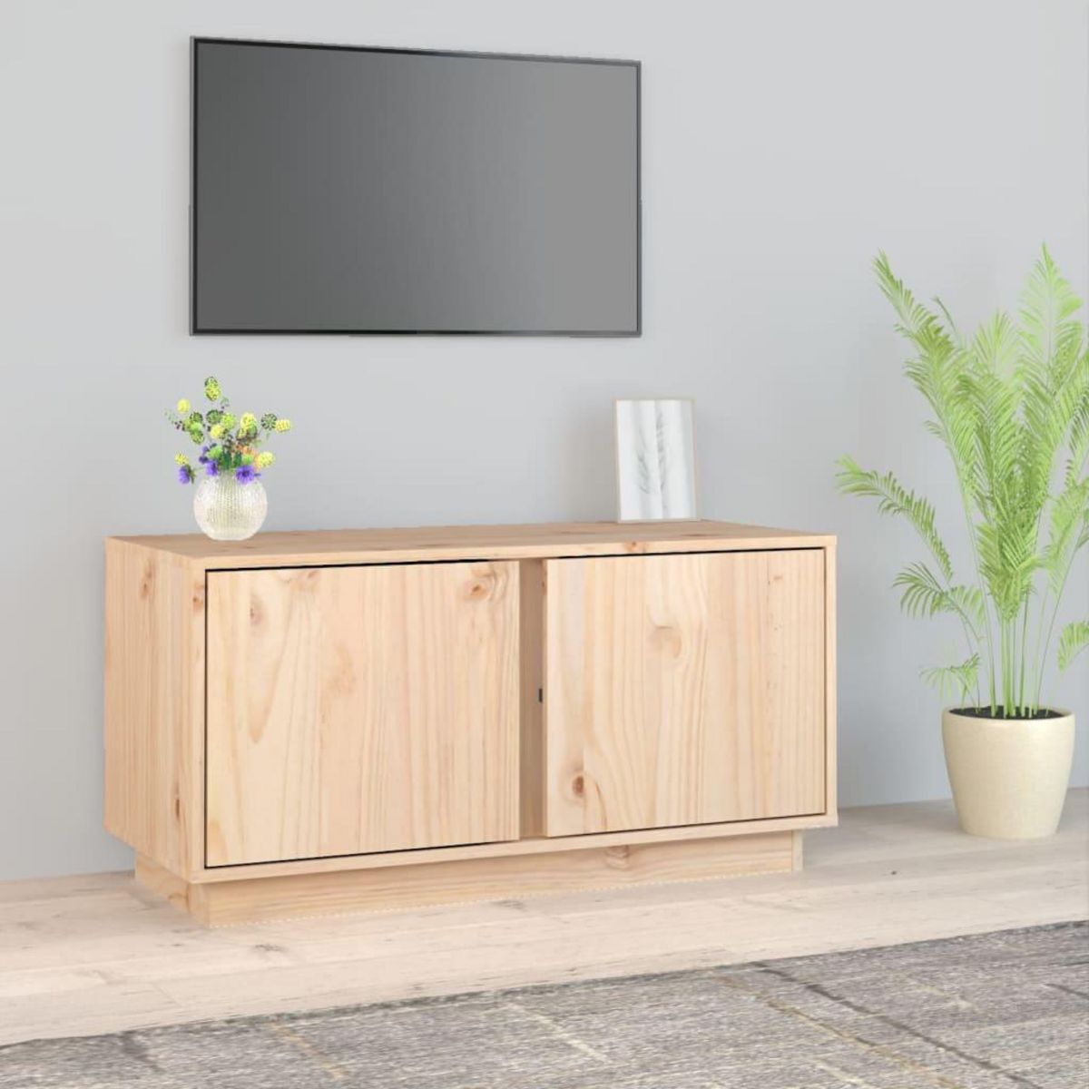VIDAXL Meuble TV 80x35x40,5 cm Bois de pin massif