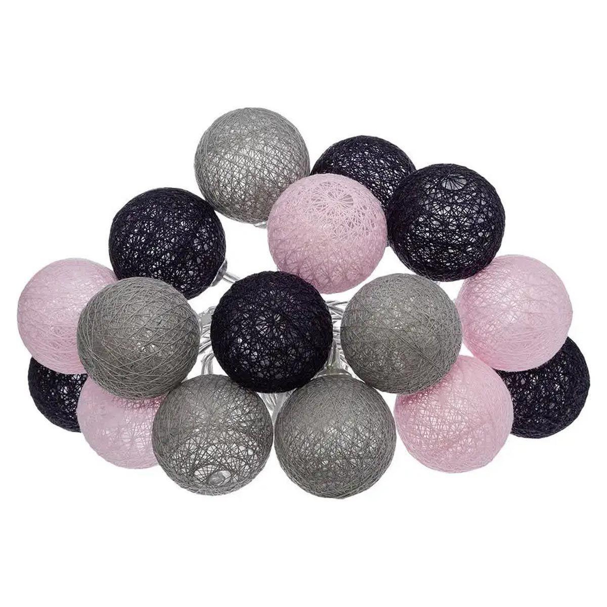 ATMOSPHERA Guirlande led 16 boules  pinky  255cm multicolore
