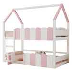 MERAX Lit superposé. Coloris disponibles : Blanc, Rose, Marron