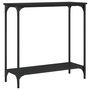 Voir la diapositive 6 : VIDAXL Table console noir 75x30,5x75 cm bois d ingénierie