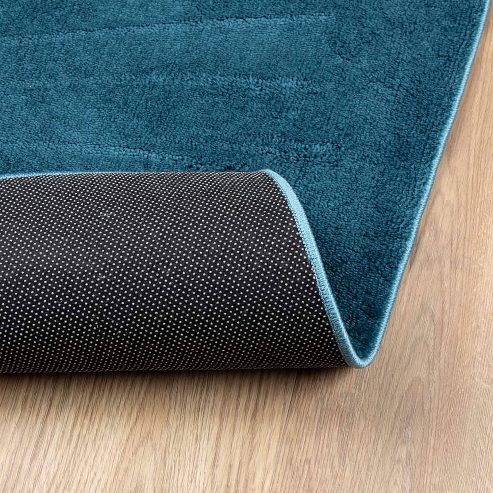 Voir la diapositive 5 : VIDAXL Tapis OVIEDO a poils courts turquoise 200x200 cm
