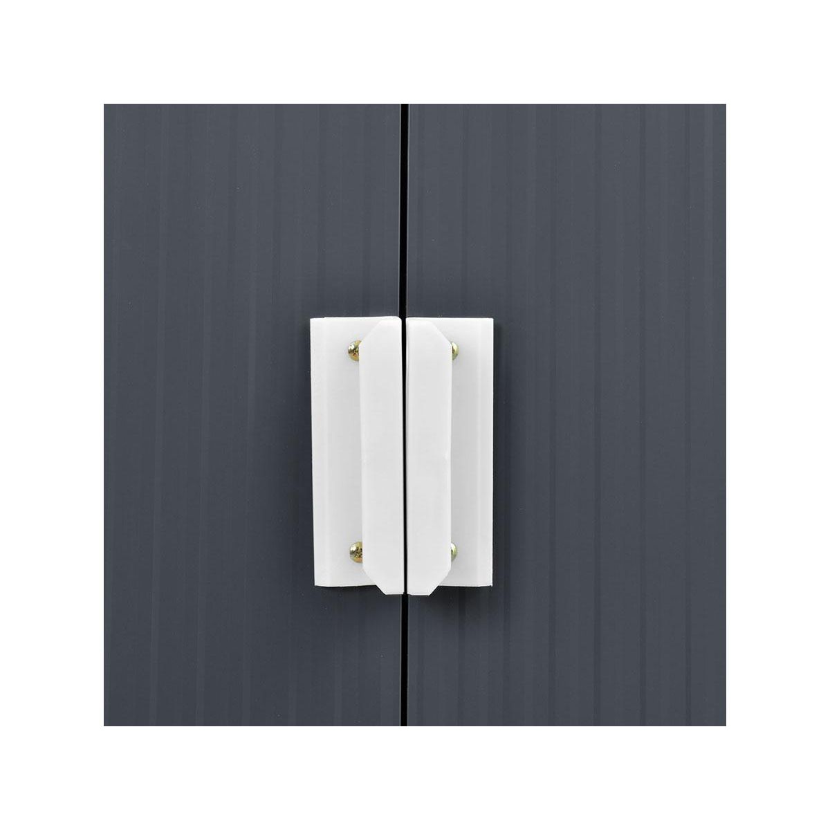 Habitat et Jardin Abri de jardin métal  Vegas - 15 m² - Gris