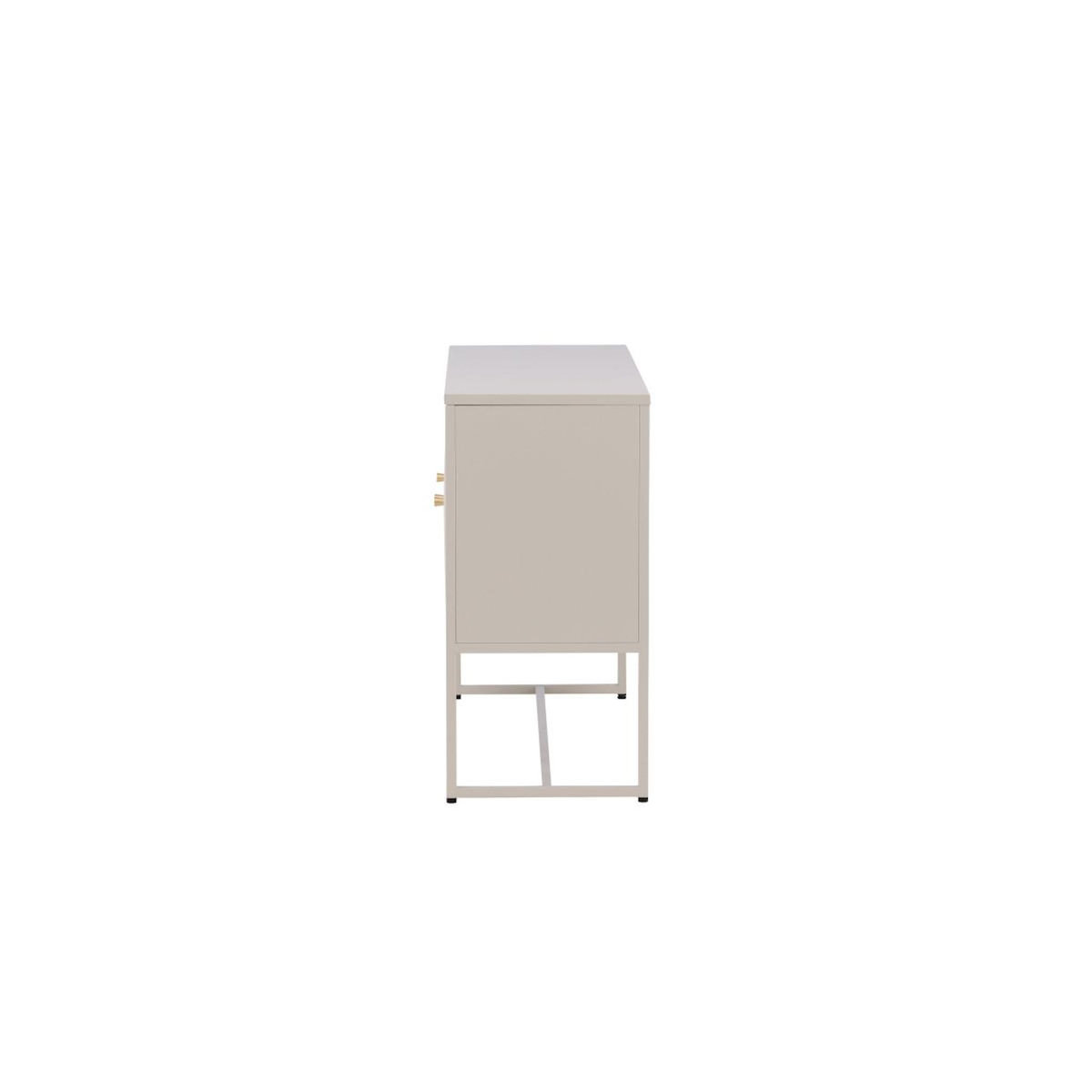 Paris Prix Bahut 3 Portes en Métal  Malla  120cm Beige