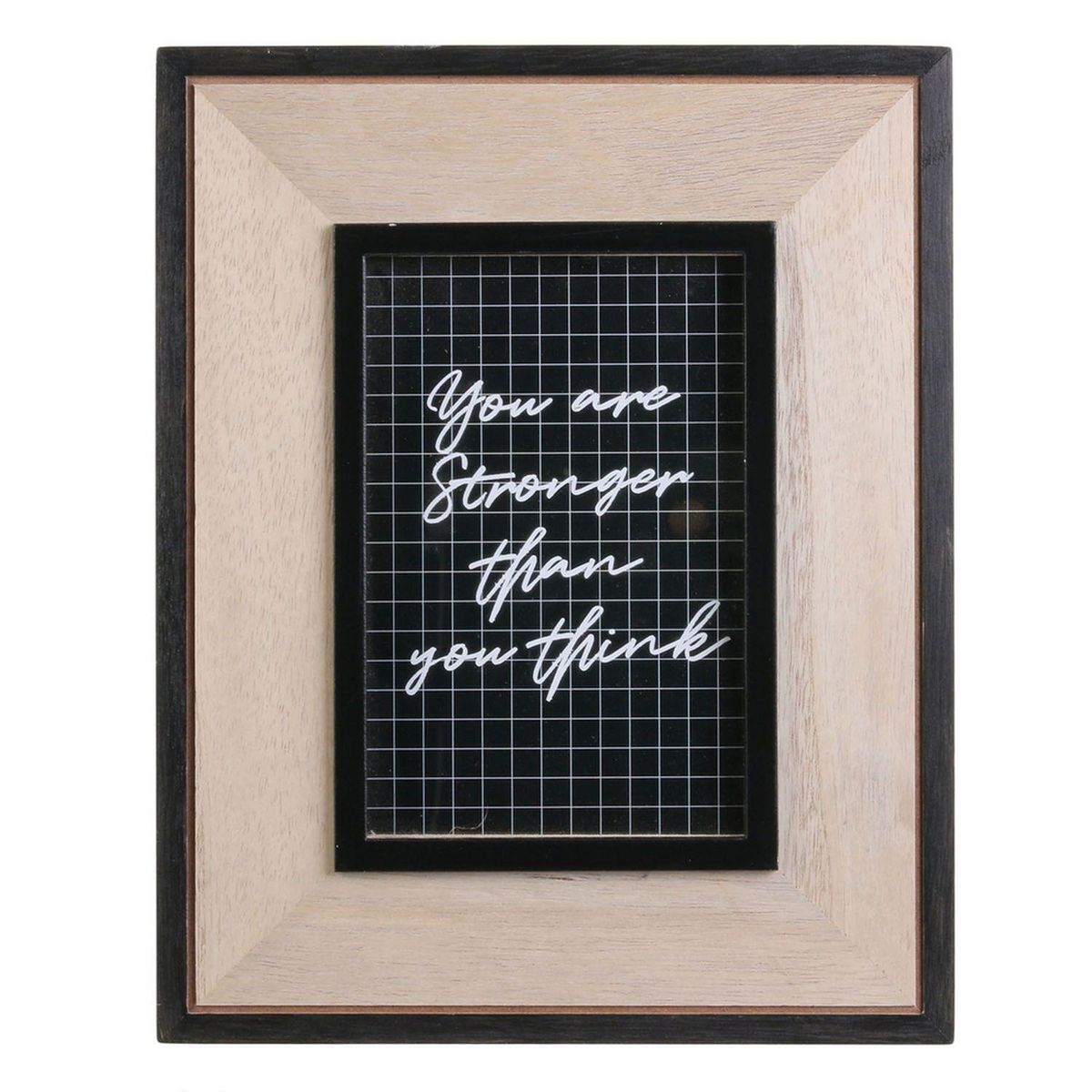 DITES-LE AVEC DES MOTS Cadre photo indus stronger Happy Working