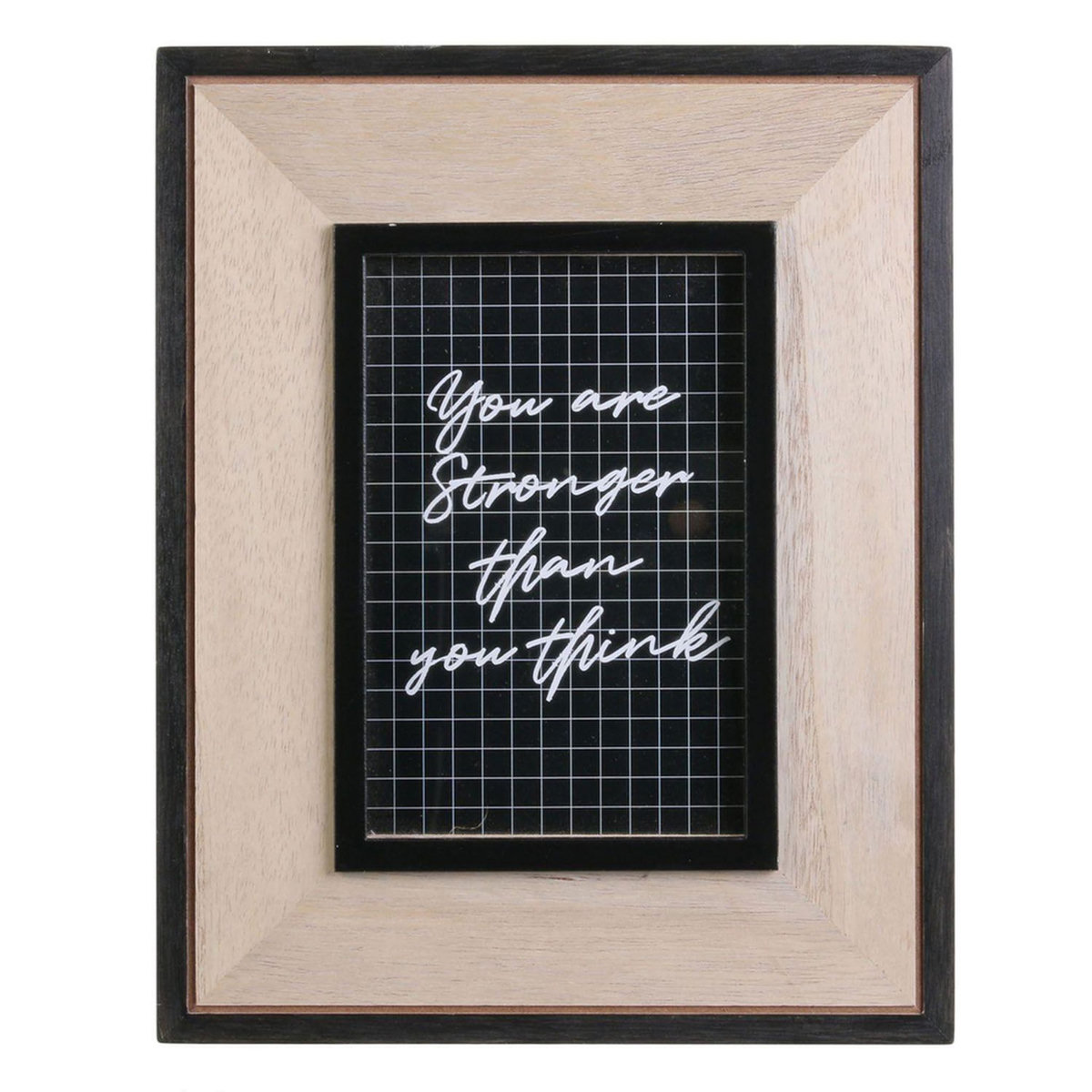 DITES-LE AVEC DES MOTS Cadre photo indus stronger Happy Working