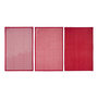 Voir la diapositive 1 : ATMOSPHERA Lot de 3 Torchons  Imprimé  45x70cm Rouge