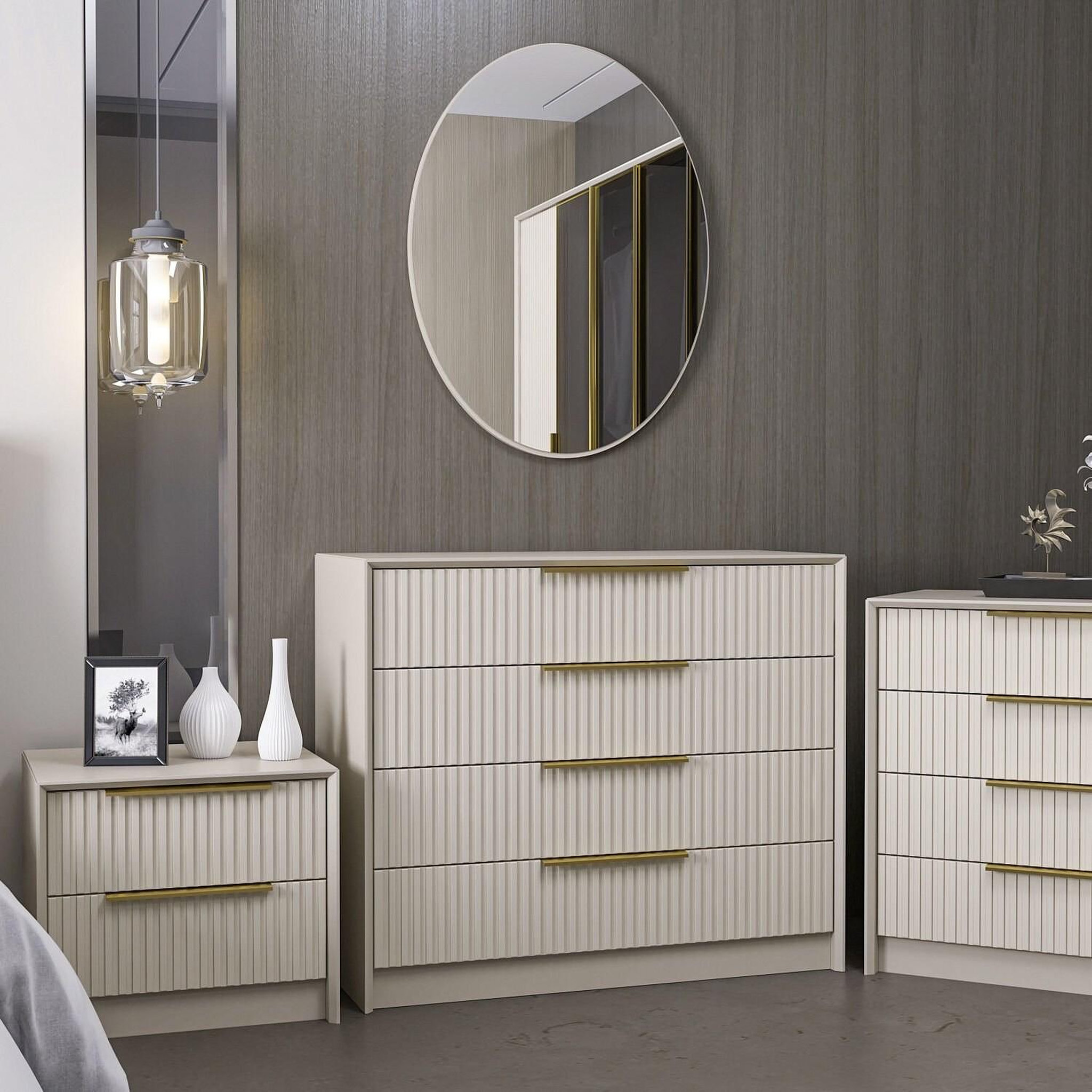 Voir la diapositive 3 : Habitat et Jardin Commode en bois  kale  - 100 x 45 x 85 cm - beige