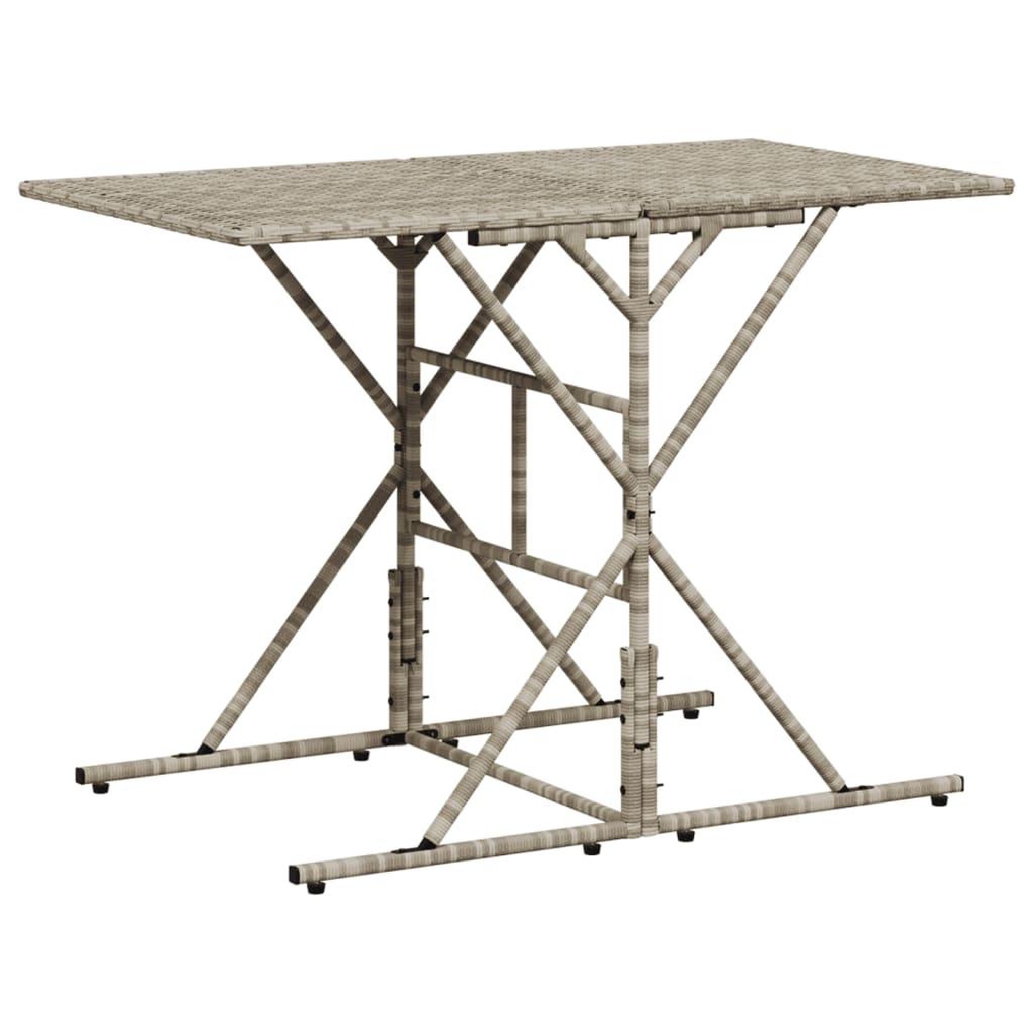 Voir la diapositive 3 : VIDAXL Ensemble a manger de jardin et coussins 7 pcs gris clair rotin