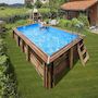 Voir la diapositive 3 : GRE Piscine bois Mango 6,18 x 3,20 x 1,33 m - Gré