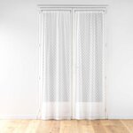 Paris Prix Paire de Voilages Maille  Odilia  70x240cm Blanc