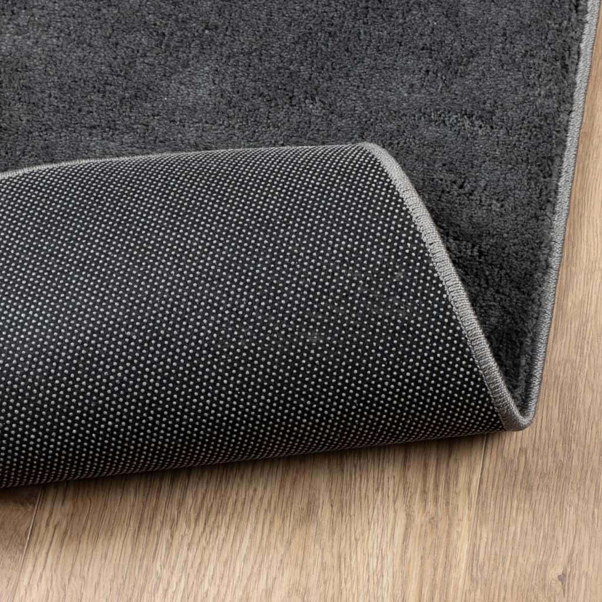 Voir la diapositive 5 : VIDAXL Tapis OVIEDO a poils courts anthracite 160x230 cm