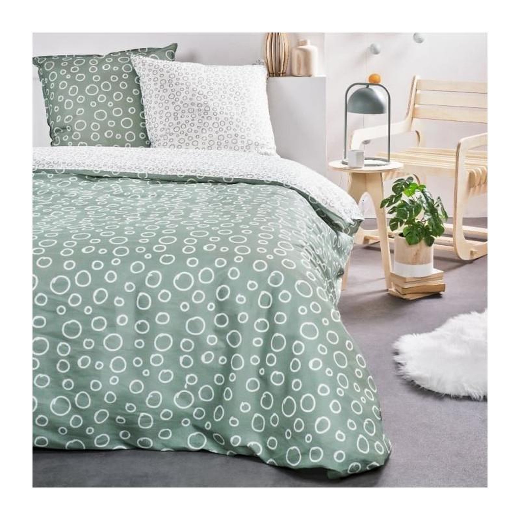 Voir la diapositive 1 : Today Parure de lit - TODAY - Sunshine - 116492 - 2 personnes - 220x240 cm - Coton - Imprimé 9.50
