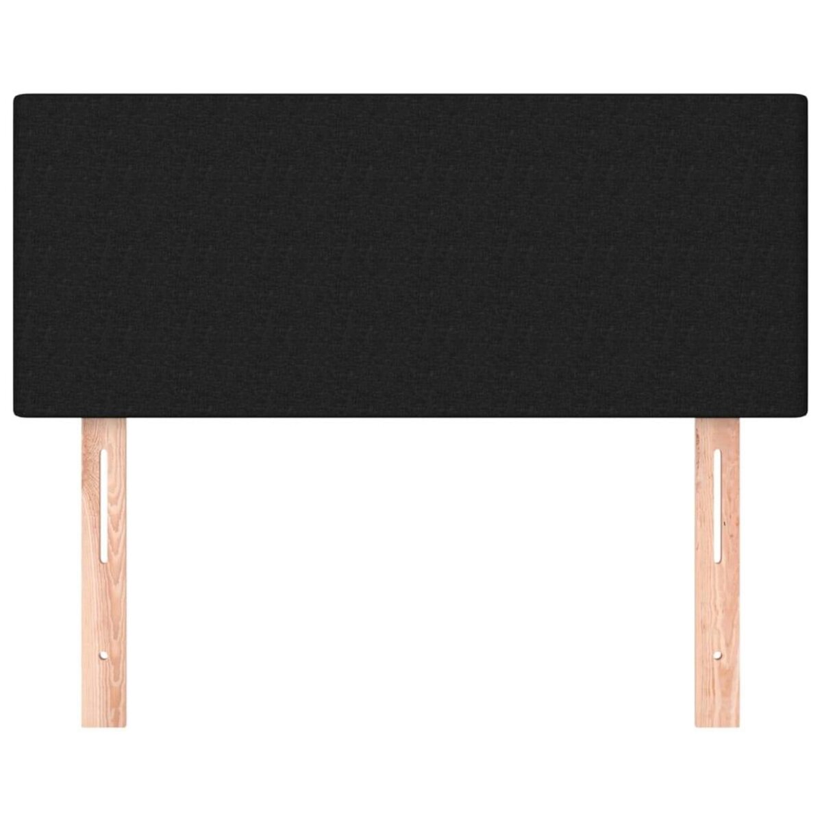 VIDAXL Tete de lit Noir 100x5x78/88 cm Tissu