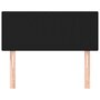 Voir la diapositive 3 : VIDAXL Tete de lit Noir 100x5x78/88 cm Tissu