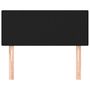 Voir la diapositive 3 : VIDAXL Tete de lit Noir 100x5x78/88 cm Tissu