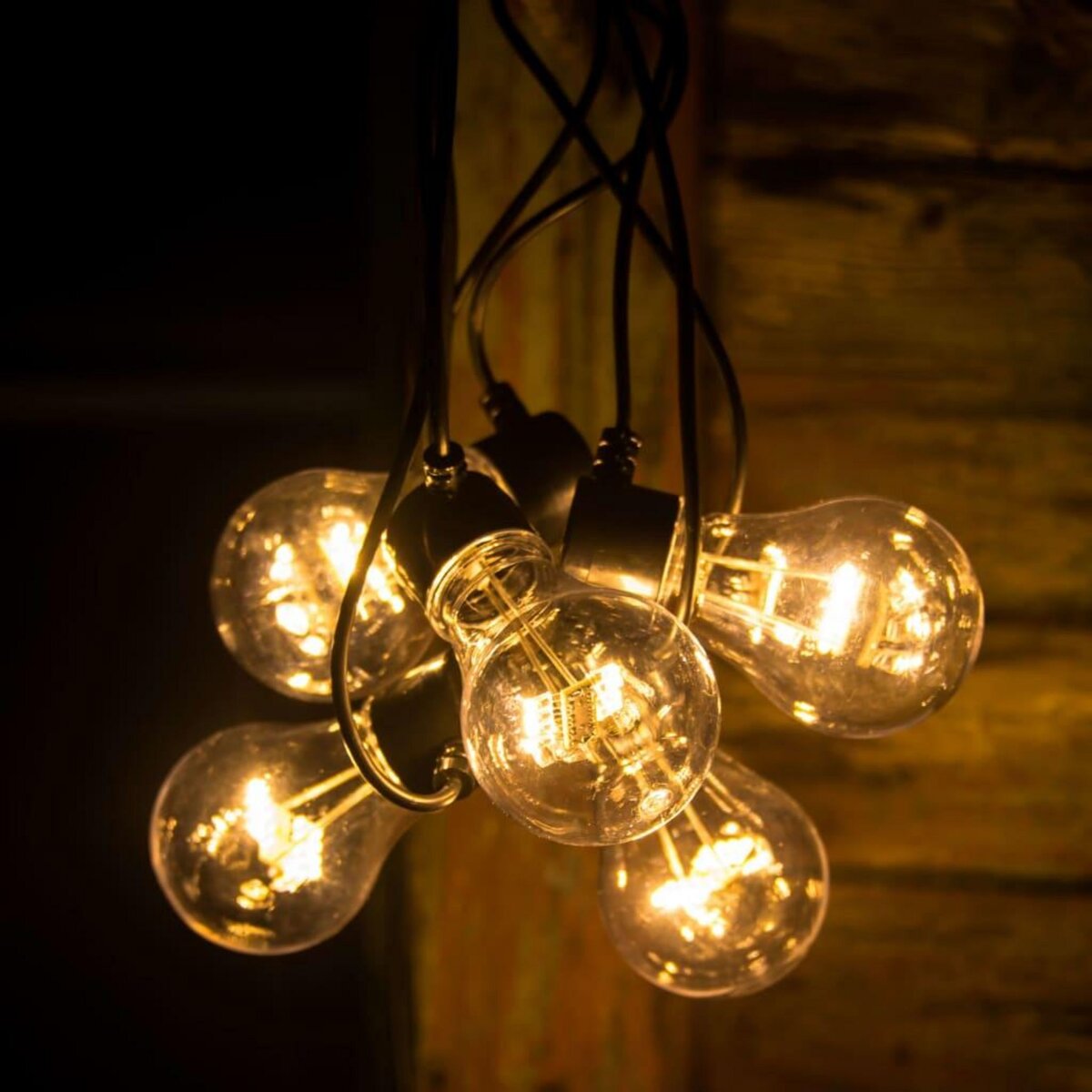 Guirlande lumineuse LED avec compartiment à piles et minuterie, 10 ampoules