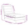 Voir la diapositive 6 : VIDAXL Chaise longue avec coussins creme tissu
