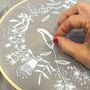Voir la diapositive 3 : Graine créative Kit broderie décorative renard