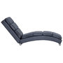 Voir la diapositive 3 : VIDAXL Chaise longue Gris Similicuir daim